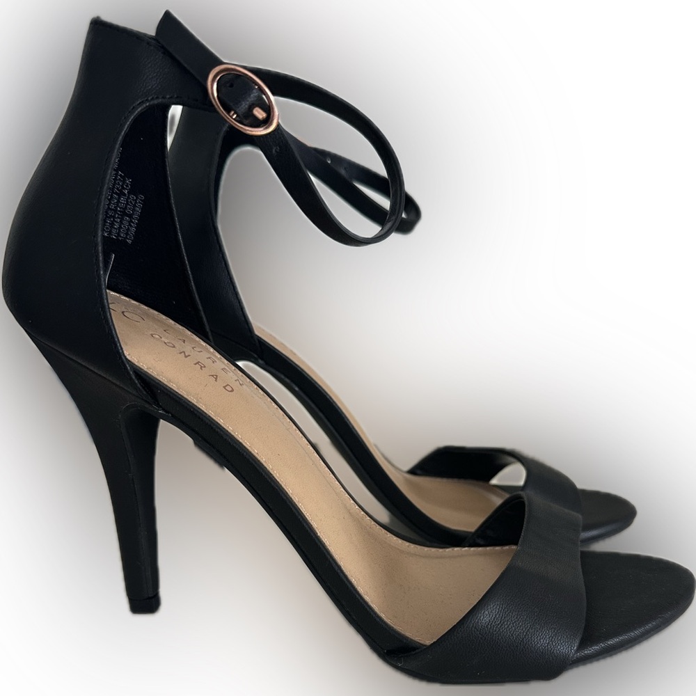 Lauren Conrad Black Heels, Like New, Size 9.5 - Picture 3 of 10